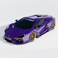 LAMBORGHINI REVUELTO MATTE CARBON FIBRE FRONT SPLITTER - CT DESIGN