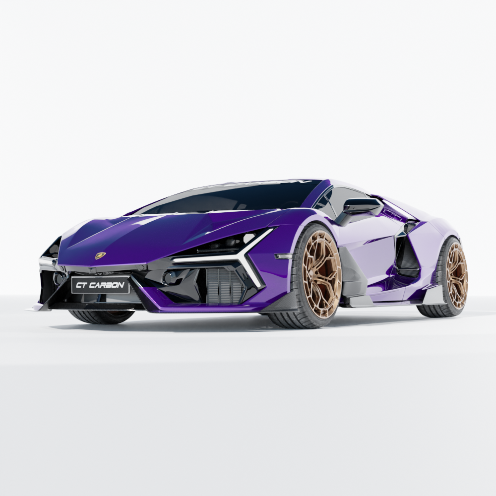 LAMBORGHINI REVUELTO MATTE CARBON FIBRE DOOR TRIM - CT DESIGN