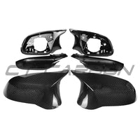 BMW F30 3 SERIES 2011-2018 DRY CARBON FIBRE MIRROR COVERS - V1