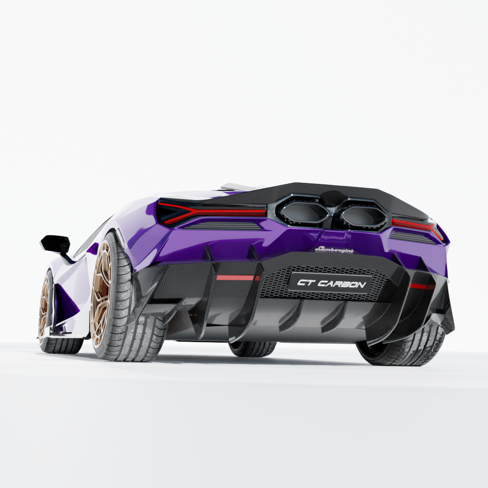 LAMBORGHINI REVUELTO MATTE CARBON FIBRE SPOILER - CT DESIGN