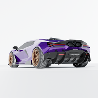 LAMBORGHINI REVUELTO MATTE CARBON FIBRE DOOR TRIM - CT DESIGN