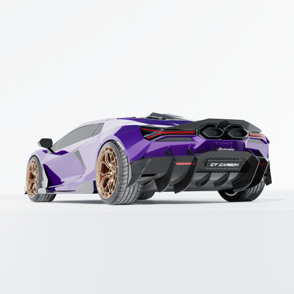LAMBORGHINI REVUELTO MATTE CARBON FIBRE DOOR TRIM - CT DESIGN