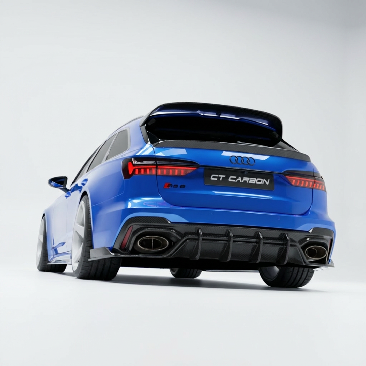 AUDI RS6 C8 AVANT CARBON FIBRE MIDDLE SPOILER - CT DESIGN