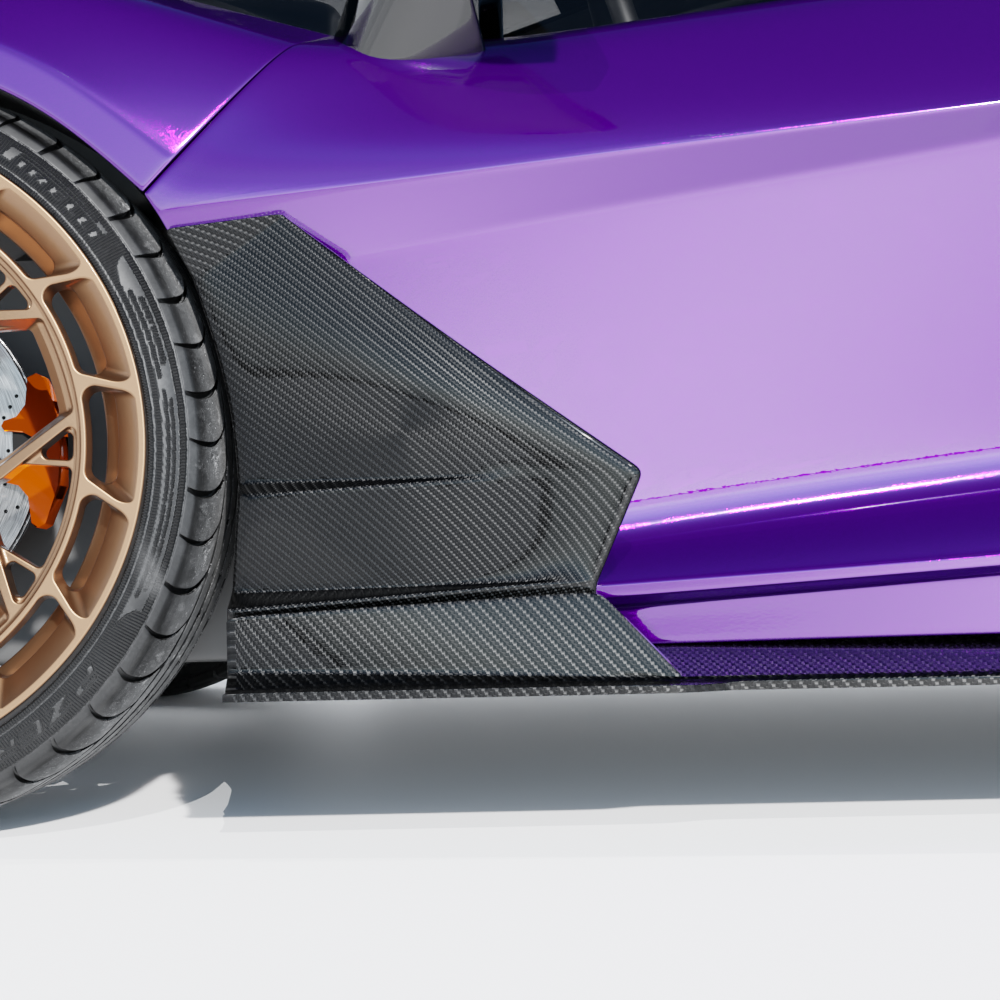 LAMBORGHINI REVUELTO MATTE CARBON FIBRE DOOR TRIM - CT DESIGN