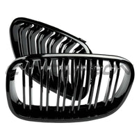 BMW F20 1 SERIES 2011-2019 GLOSS BLACK GRILL DUAL SLATS - V1