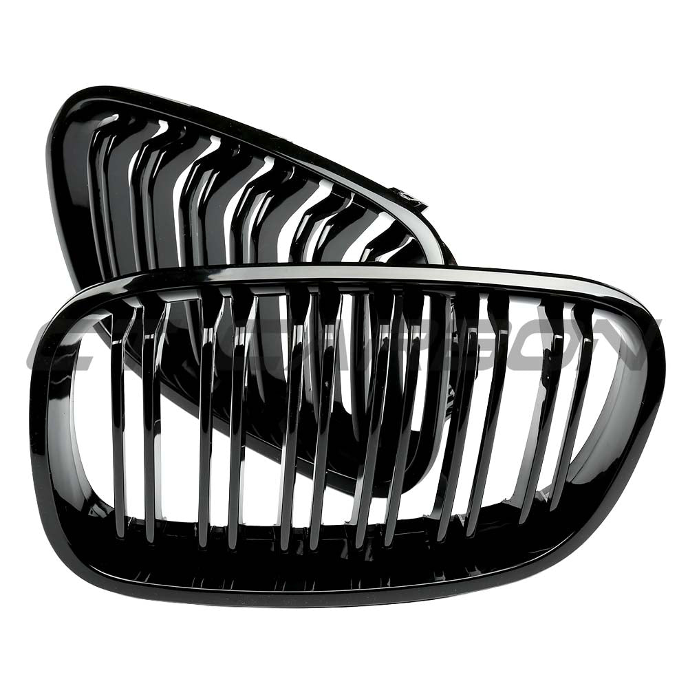 BMW F20 1 SERIES 2011-2019 GLOSS BLACK GRILL DUAL SLATS - V1
