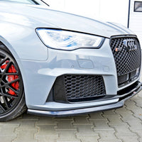 Maxton Design - FRONT SPLITTER V.1 AUDI RS3 8VA SPORTBACK PRE-FACELIFT (2015-2016)