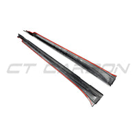 PORSCHE TAYCAN 2020-2024 CARBON FIBRE SIDE SKIRTS