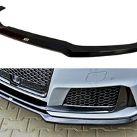 Maxton Design - FRONT SPLITTER V.1 AUDI RS3 8VA SPORTBACK PRE-FACELIFT (2015-2016)
