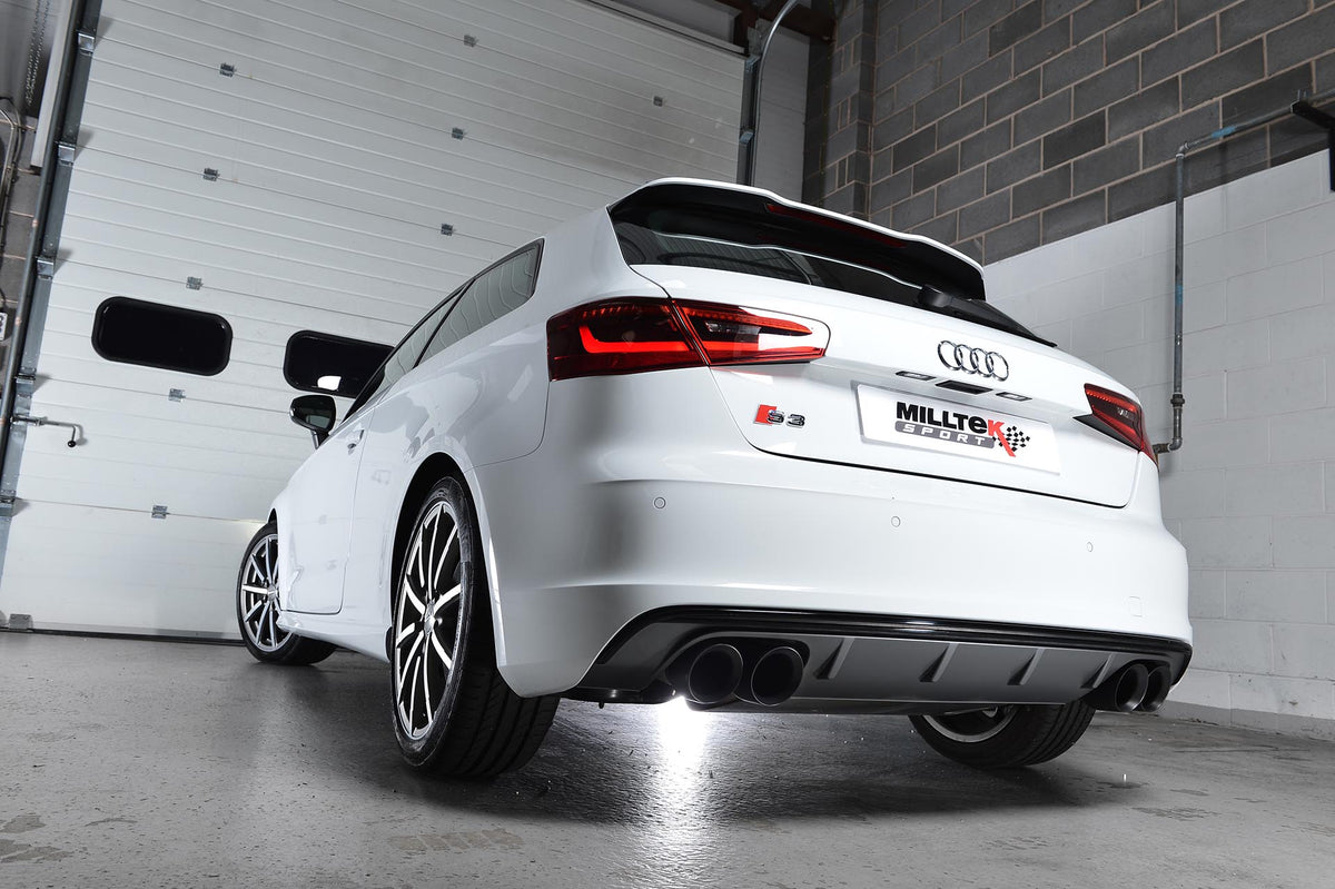 Milltek Sport - Cat Back Exhaust (Multiple Options) - Audi S3 8V / 8V2 (Without GPF) 3 DOOR MODEL
