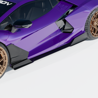LAMBORGHINI REVUELTO MATTE CARBON FIBRE DOOR TRIM - CT DESIGN