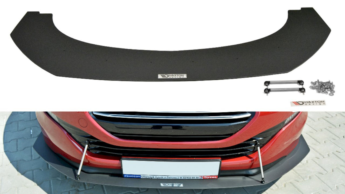 Maxton Design - FRONT RACING SPLITTER PEUGEOT RCZ FACELIFT (2012-15)