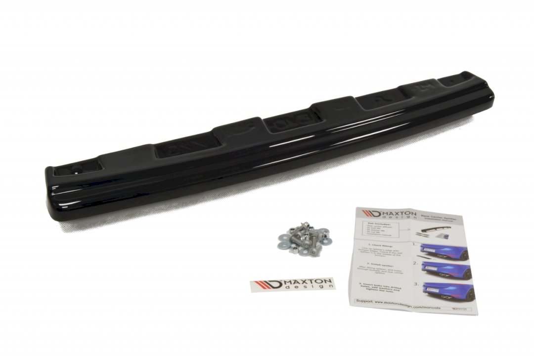 Maxton Design - CENTRAL REAR SPLITTER MITSUBISHI LANCER EVO X (W/VERTICAL BARS) (2007-2015)