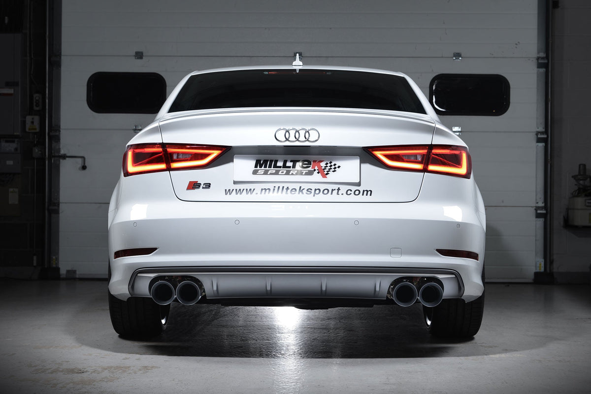 Milltek Sport - Cat Back Exhaust (Multiple Options) - Audi S3 8V / 8V2 (Without GPF) Saloon & Cabrio