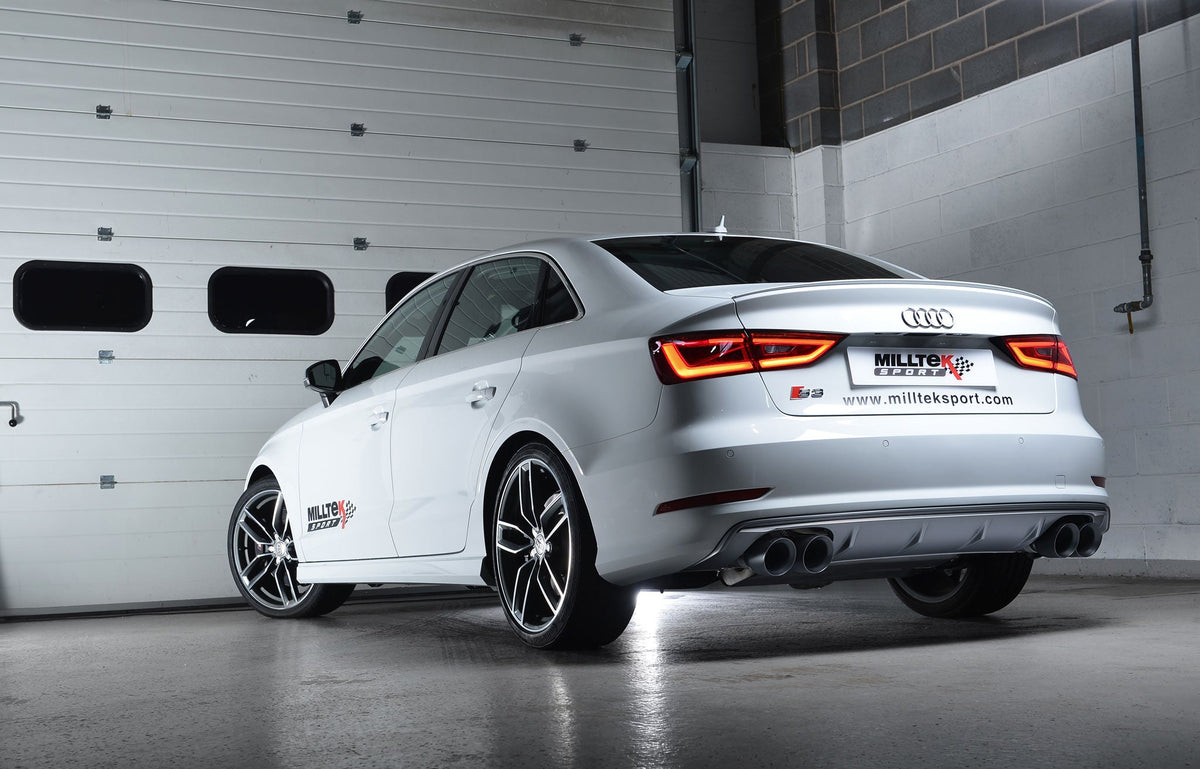 Milltek Sport - Cat Back Exhaust (Multiple Options) - Audi S3 8V / 8V2 (Without GPF) Saloon & Cabrio