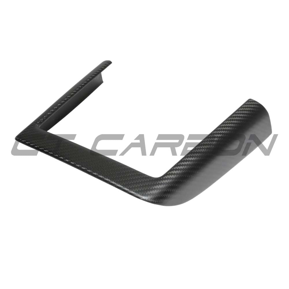 TESLA MODEL Y 2025+ FACELIFT MATTE DRY CARBON WIRELESS CHARGER FRAME COVER - V1