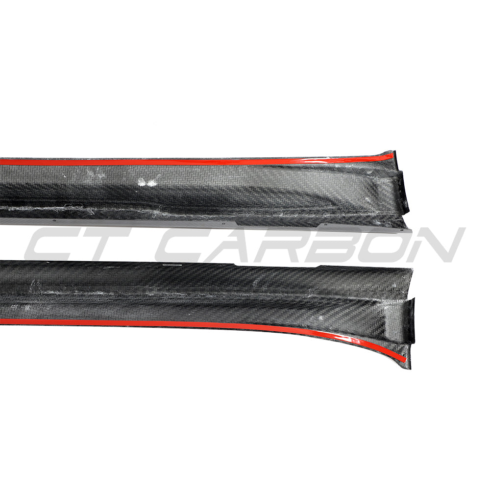 PORSCHE TAYCAN 2020-2024 CARBON FIBRE SIDE SKIRTS