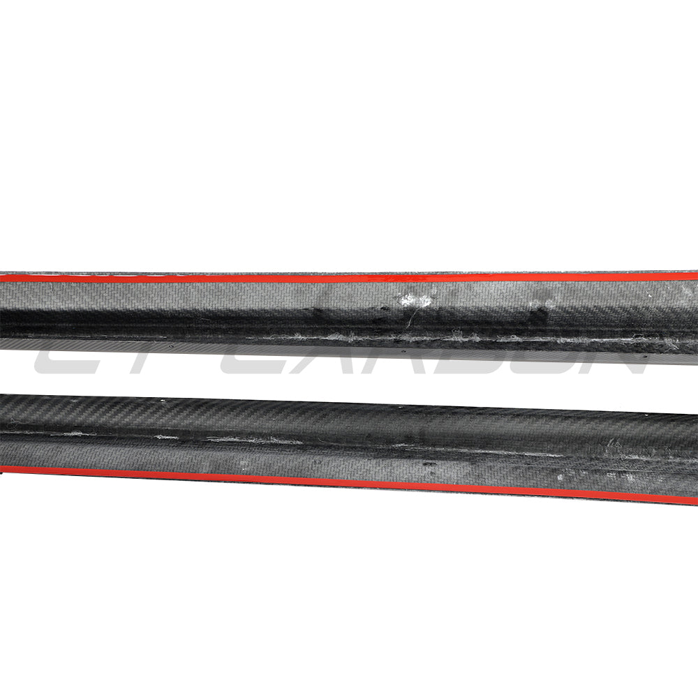 PORSCHE TAYCAN 2020-2024 CARBON FIBRE SIDE SKIRTS