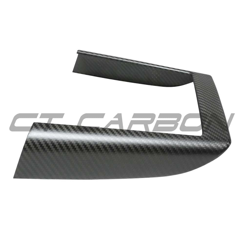 TESLA MODEL Y 2025+ FACELIFT MATTE DRY CARBON WIRELESS CHARGER FRAME COVER - V1