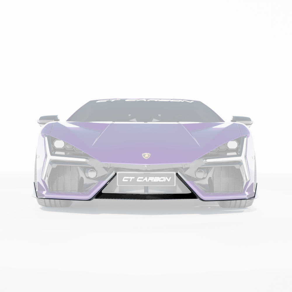 LAMBORGHINI REVUELTO MATTE CARBON FIBRE FRONT SPLITTER - CT DESIGN
