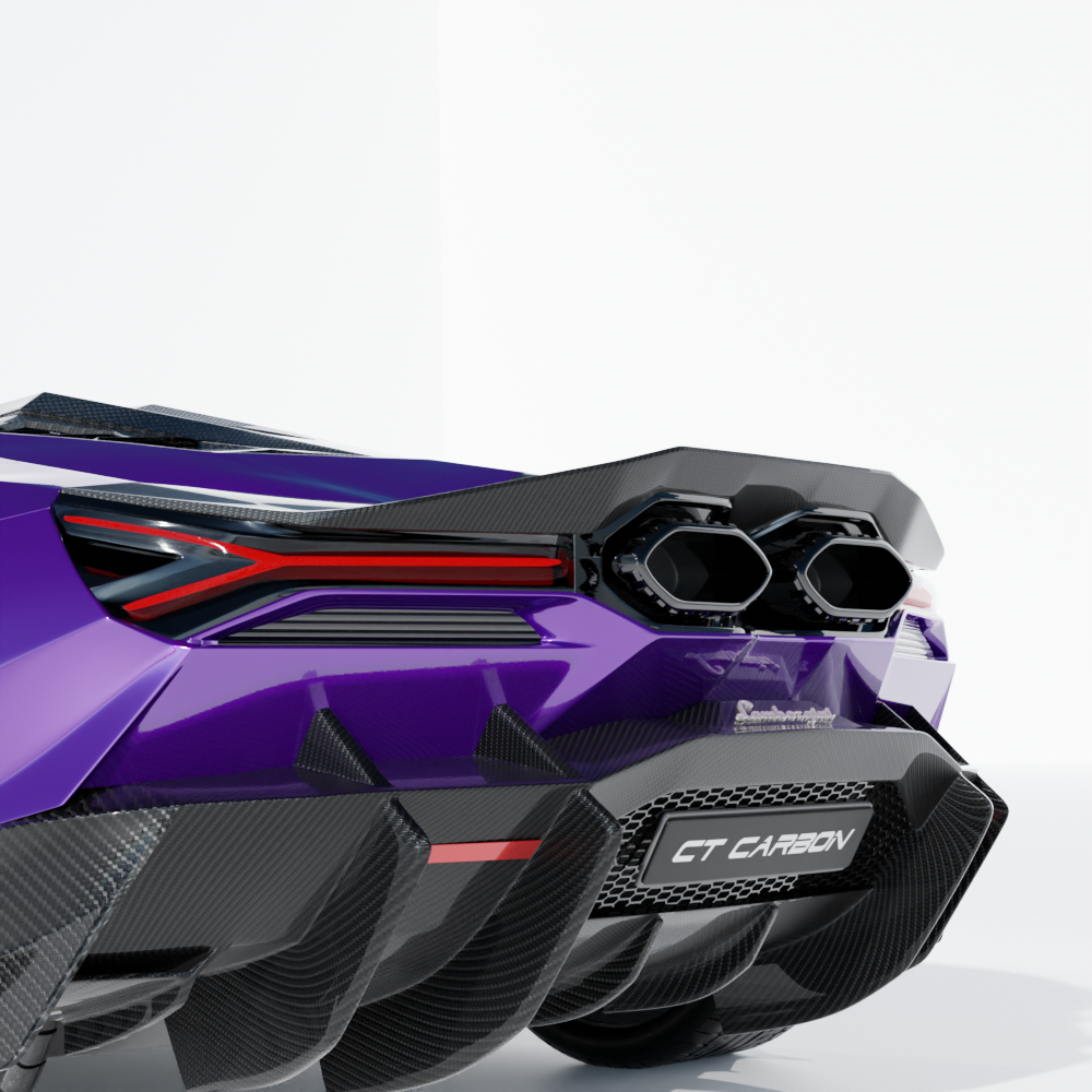 LAMBORGHINI REVUELTO MATTE CARBON FIBRE SPOILER - CT DESIGN
