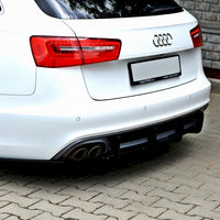 Maxton Design - AUDI A6 C7 S-LINE AVANT (2.0 TDI) REAR DIFFUSER & REAR SIDE SPLITTERS (2011-2014)