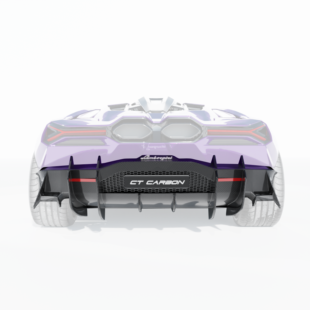 LAMBORGHINI REVUELTO MATTE CARBON FIBRE REAR DIFFUSER - CT DESIGN