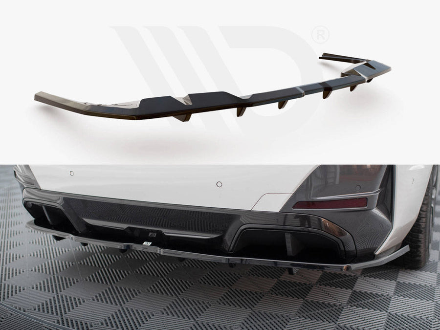 Maxton Design - CENTRAL REAR SPLITTER (VERTICAL BARS) V.1 BMW I4 M-PACK G26