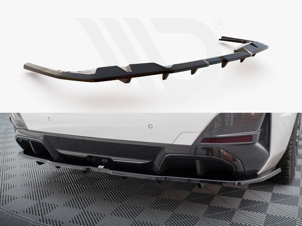 Maxton Design - CENTRAL REAR SPLITTER (VERTICAL BARS) V.1 BMW I4 M-PACK G26