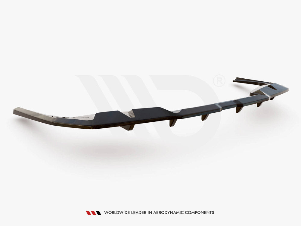 Maxton Design - CENTRAL REAR SPLITTER (VERTICAL BARS) V.1 BMW I4 M-PACK G26