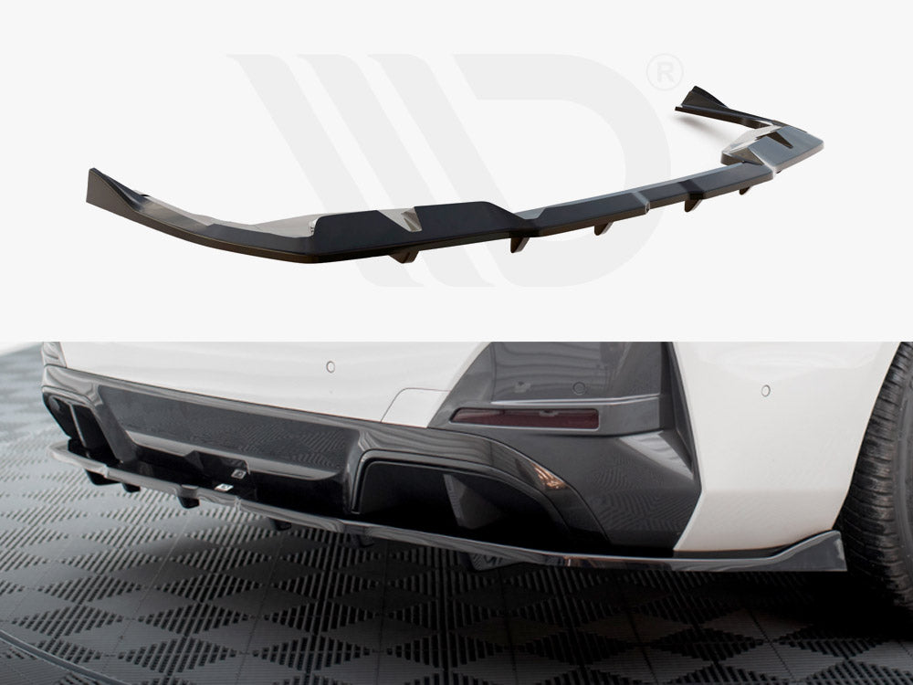 Maxton Design - CENTRAL REAR SPLITTER (VERTICAL BARS) V.2 BMW I4 M-PACK G26