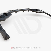 Maxton Design - CENTRAL REAR SPLITTER (VERTICAL BARS) V.2 BMW I4 M-PACK G26