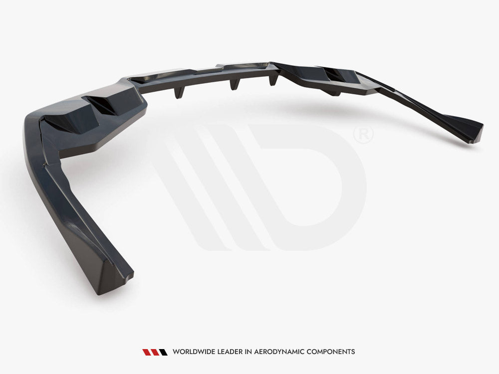 Maxton Design - CENTRAL REAR SPLITTER (VERTICAL BARS) V.2 BMW I4 M-PACK G26