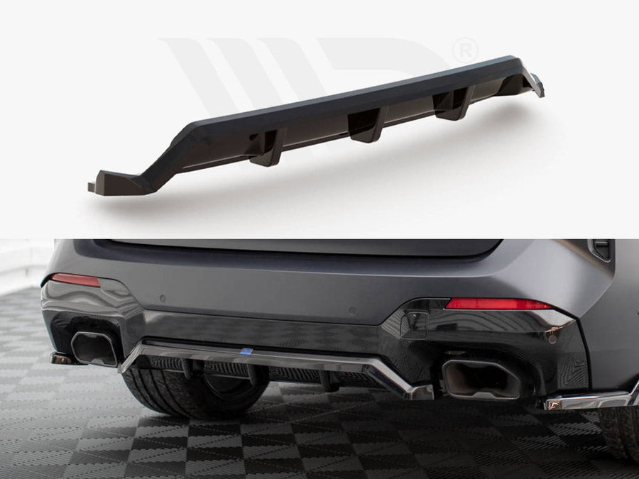 Maxton Design - CENTRAL REAR SPLITTER (VERTICAL BARS) BMW X3 M-PACK G01 FACELIFT