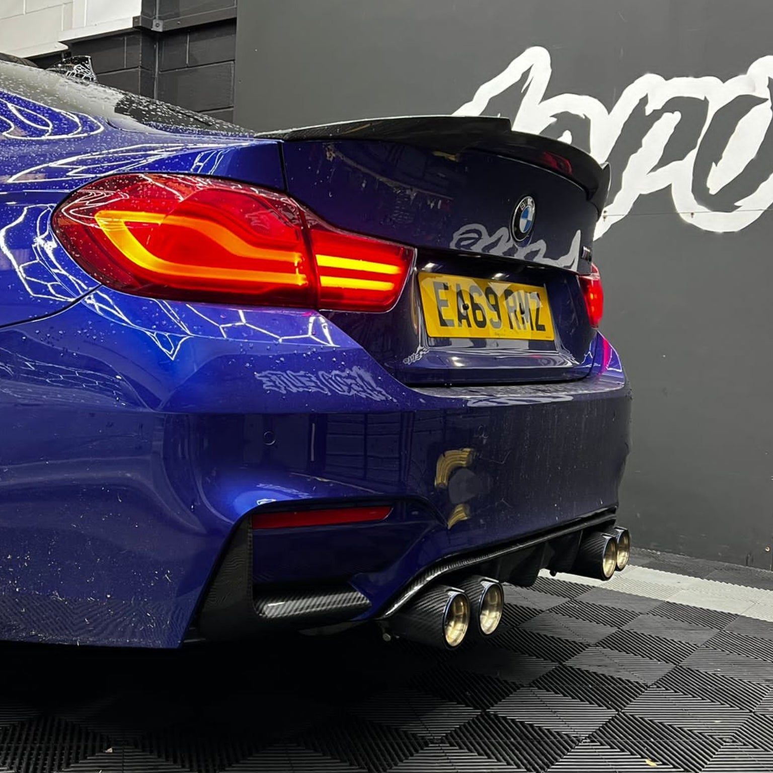BMW M3 & M4 (F80/F82/F83) 2014-2020 CARBON FIBRE REAR BUMPER CANARDS