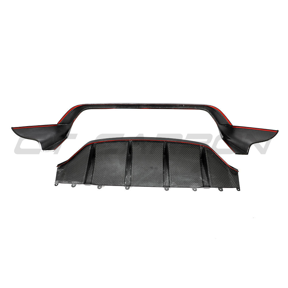 PORSCHE TAYCAN 2020-2024 CARBON FIBRE DIFFUSER