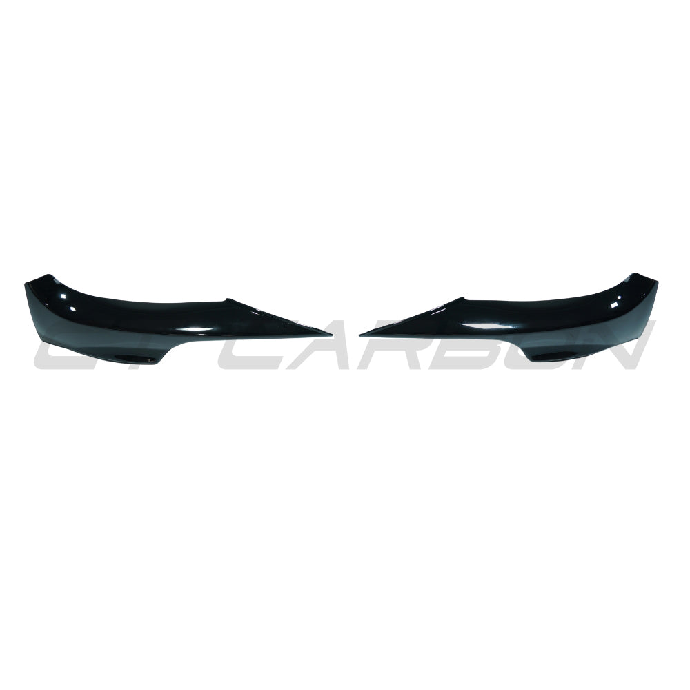 BMW E92/E93 3 SERIES 2006-2009 PRE-LCI GLOSS BLACK SPLITTER CORNERS - V2