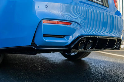 BMW 3 4 Series F80 F82 M3 M4 Rear Diffuser Valance V Style 2015+