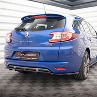 Maxton Design - CENTRAL REAR SPLITTER (VERTICAL BARS) RENAULT MEGANE GT LINE GRANDTOUR MK3 FACELIFT
