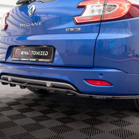 Maxton Design - CENTRAL REAR SPLITTER (VERTICAL BARS) RENAULT MEGANE GT LINE GRANDTOUR MK3 FACELIFT