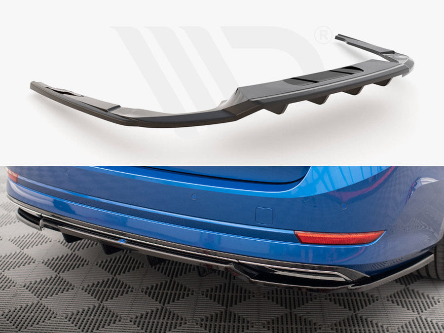 Maxton Design - CENTRAL REAR SPLITTER (VERTICAL BARS) SKODA OCTAVIA SPORTLINE MK4