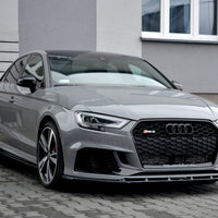 Maxton Design - FRONT SPLITTER V.1 AUDI RS3 8V FACELIFT SEDAN (2017-20)