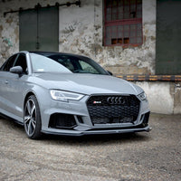 Maxton Design - FRONT SPLITTER V.2 AUDI RS3 8V FACELIFT SEDAN (2017-20)