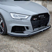 Maxton Design - FRONT SPLITTER V.2 AUDI RS3 8V FACELIFT SEDAN (2017-20)