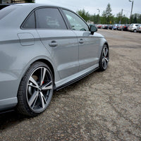 Maxton Design - SIDE SKIRTS DIFFUSERS AUDI RS3 8V FACELIFT SEDAN (2017-20)