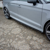 Maxton Design - SIDE SKIRTS DIFFUSERS AUDI RS3 8V FACELIFT SEDAN (2017-20)