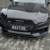 Maxton Design - FRONT SPLITTER V.1 AUDI RS3 8V FACELIFT SPORTBACK (2017 - 20)