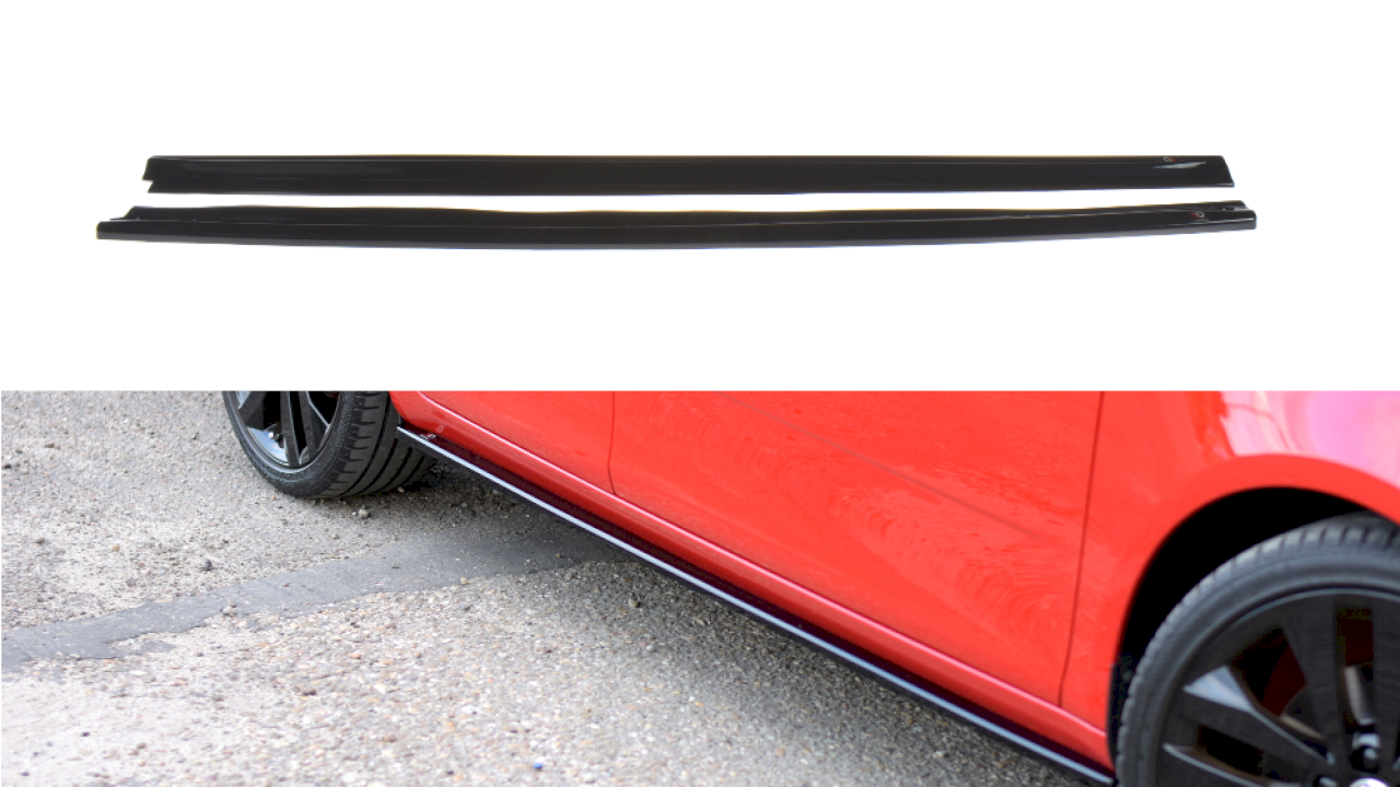 Maxton Design - SIDE SKIRTS DIFFUSERS SKODA FABIA MK2 RS (2010-2014)