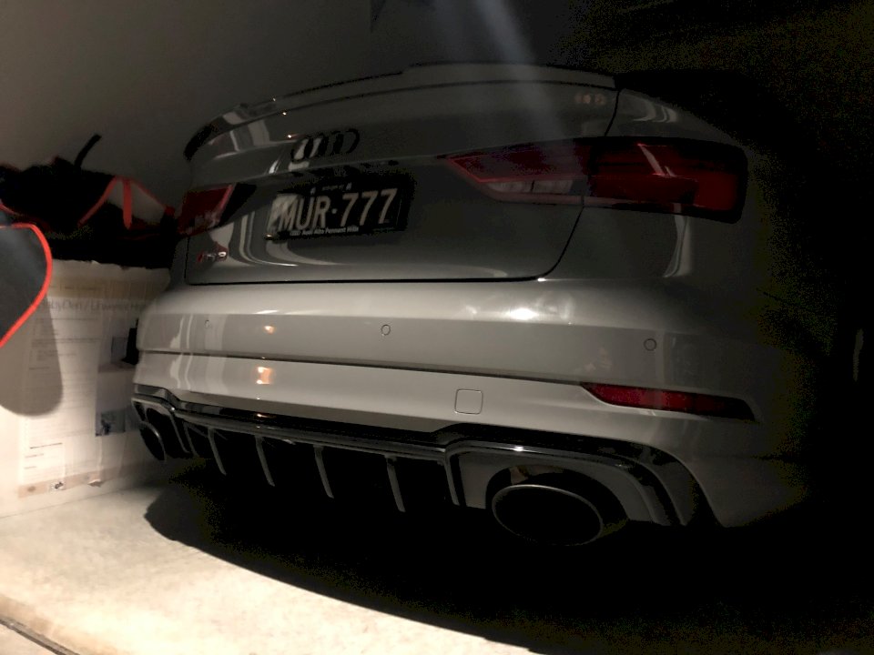 **CLEARANCE** Maxton Design - REAR DIFFUSER AUDI RS3 8V FACELIFT SEDAN (2017-20) (NO RETURN)