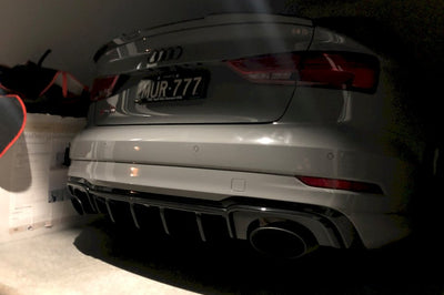 **CLEARANCE** Maxton Design - REAR DIFFUSER AUDI RS3 8V FACELIFT SEDAN (2017-20) (NO RETURN)